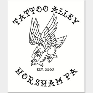 Tattoo Alley Eagle 2 Posters and Art