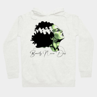 Bride of Frankenstein Beauty Never Dies Graphic Hoodie