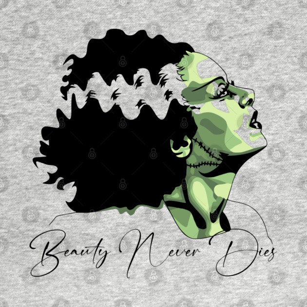 Bride of Frankenstein Beauty Never Dies Graphic by Luxinda