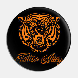 Tattoo Alley tiger Pin