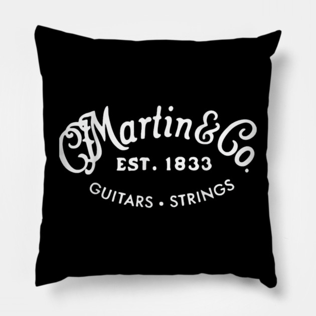 Martins Guitars Logo Pillow by Ink Lines