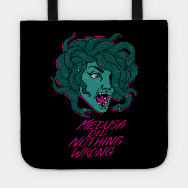 Medusa Did Nothing Wrong Tote by Ink Lines
