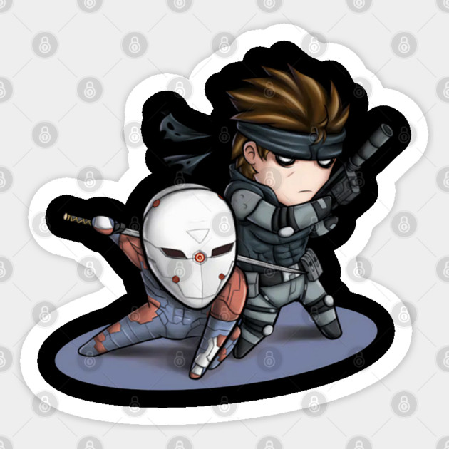 Mgs1 Fox And Snake Sticker by Ink Lines