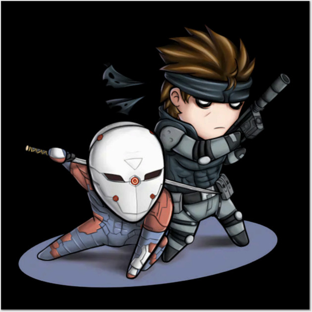 Mgs1 Fox And Snake Wall Art by Ink Lines