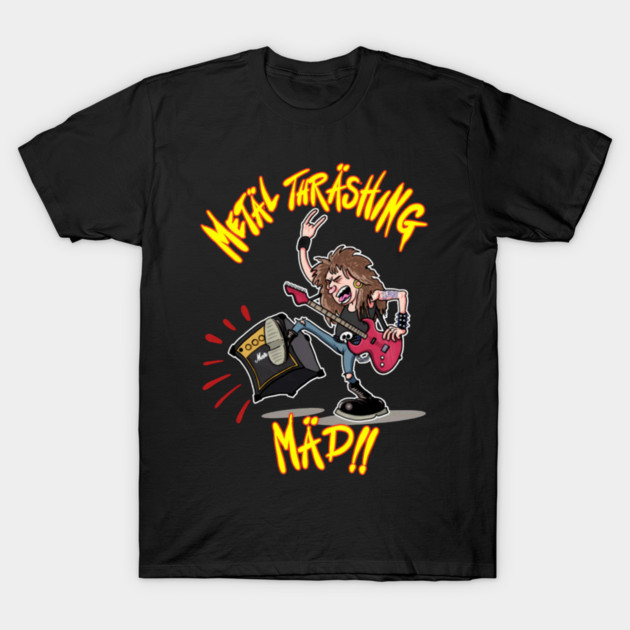 Metal Thrashing Mad T-Shirt by Ink Lines