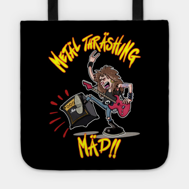 Metal Thrashing Mad Tote by Ink Lines