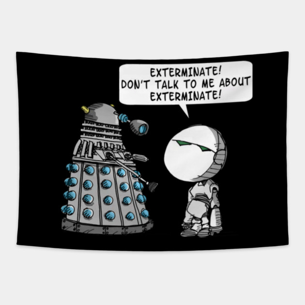 Marvins Meets Who Tapestry by Ink Lines