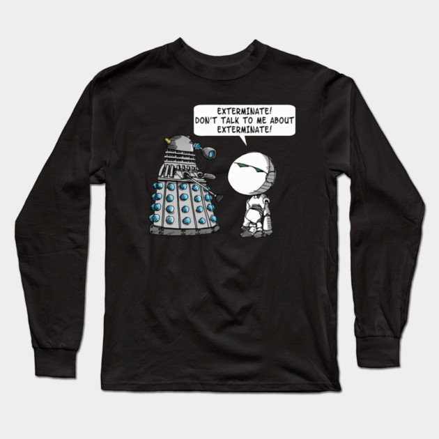 Marvins Meets Who Long Sleeve T-Shirt by Ink Lines