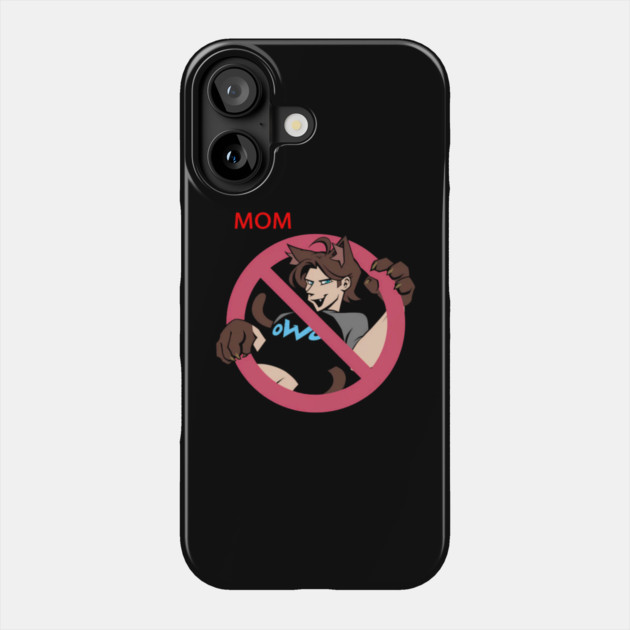 Mom-Against-Cat-Boys Phone Case by Ink Lines