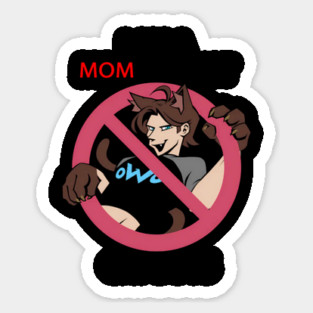 Mom-Against-Cat-Boys Sticker