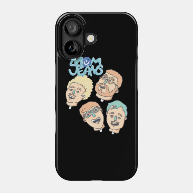 Mom Jeans Band Phone Case by Ink Lines