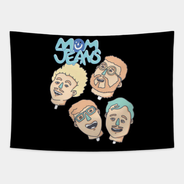 Mom Jeans Band Tapestry by Ink Lines