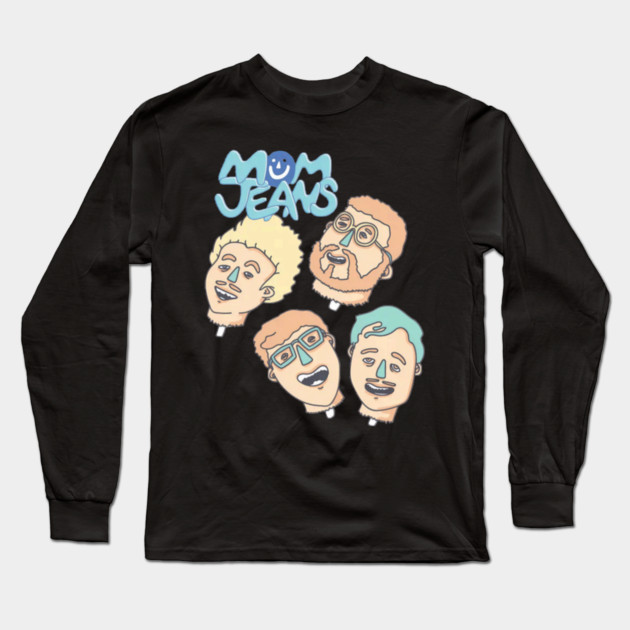 Mom Jeans Band Long Sleeve T-Shirt by Ink Lines