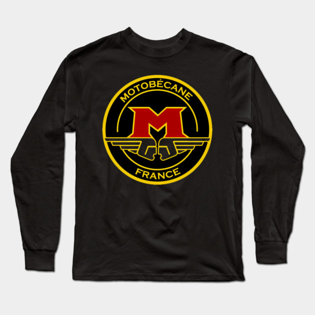 Motobecanes France Logo Long Sleeve T-Shirt by Ink Lines