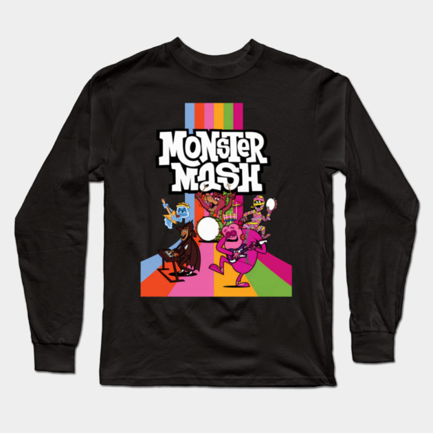 Monster Mashs Cereal Long Sleeve T-Shirt by Ink Lines