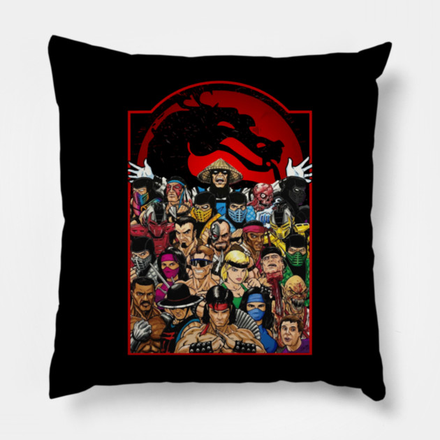 Mortal-kombatsgaming Pillow by Ink Lines