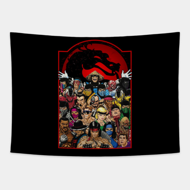 Mortal-kombatsgaming Tapestry by Ink Lines