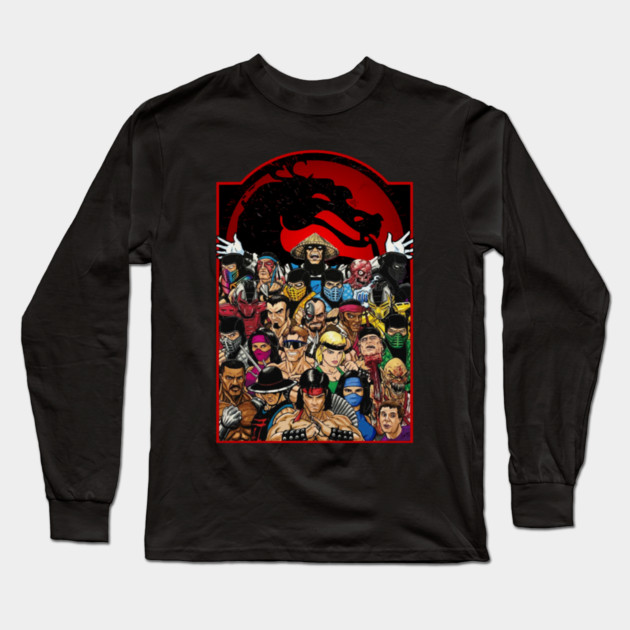 Mortal-kombatsgaming Long Sleeve T-Shirt by Ink Lines