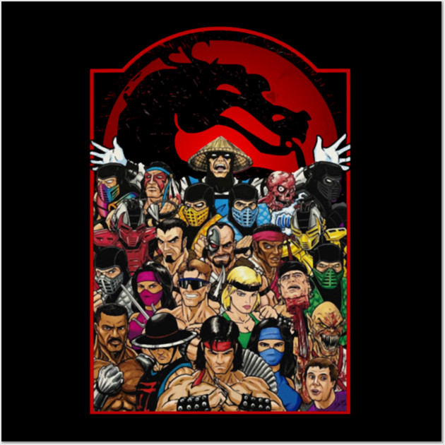 Mortal-kombatsgaming Wall Art by Ink Lines