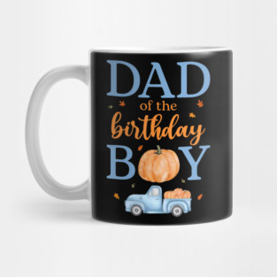 Dad Of The Birthday Boy Pumpkin Truck 1St Bday Family Mug