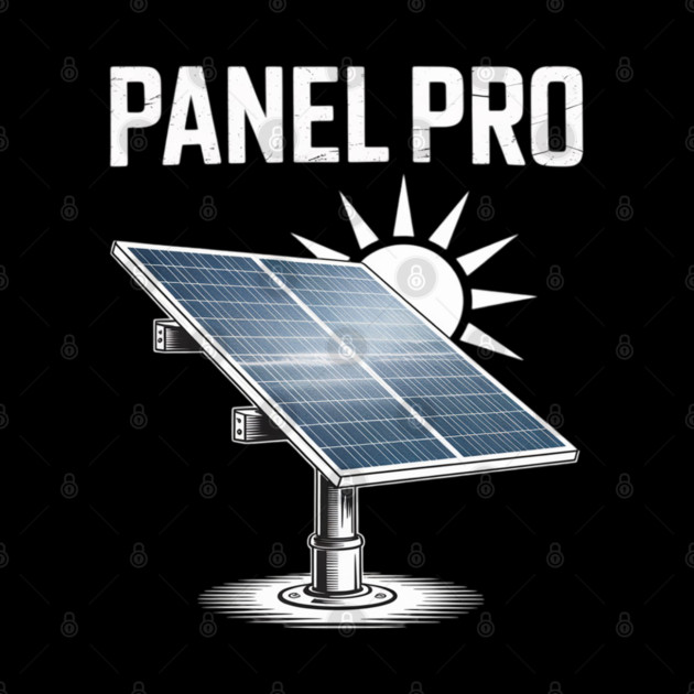 Solar Energy PANEL PRO Sun Power Funny Solar by Ink Lines