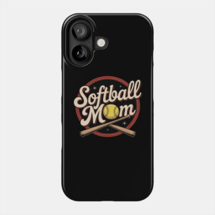 Softball Mom Sport Spirit Phone Case