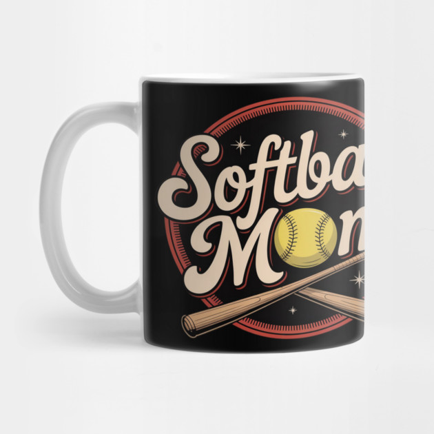 Softball Mom Sport Spirit by Ink Lines