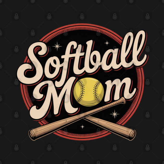 Softball Mom Sport Spirit by Ink Lines