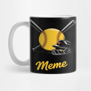 Softball meme Funny Softball Player Mug