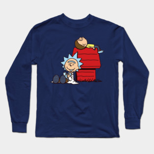 Rick and Morty Peanuts Style Long Sleeve T-Shirt