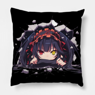 Kurumi Tokisaki Date A Live Anime Chibi Kawaii Peeking Dual Eyes Pillow