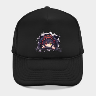 Kurumi Tokisaki Date A Live Anime Chibi Kawaii Peeking Dual Eyes Hat