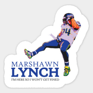 Marshawn Lynch Celebration Sticker