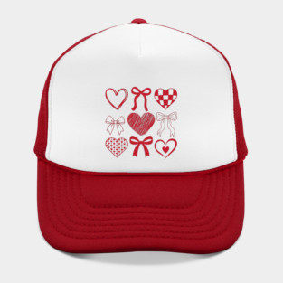 Heart and Bow Valentine's Day Hat
