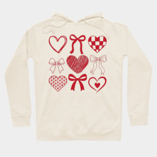 Heart and Bow Valentine's Day Hoodie