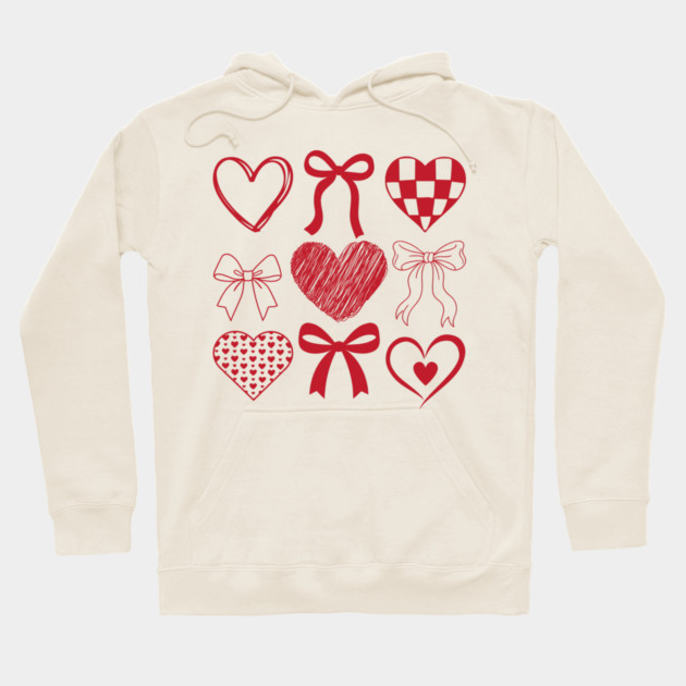 Heart and Bow Valentine's Day Hoodie by The WYLD Tribe