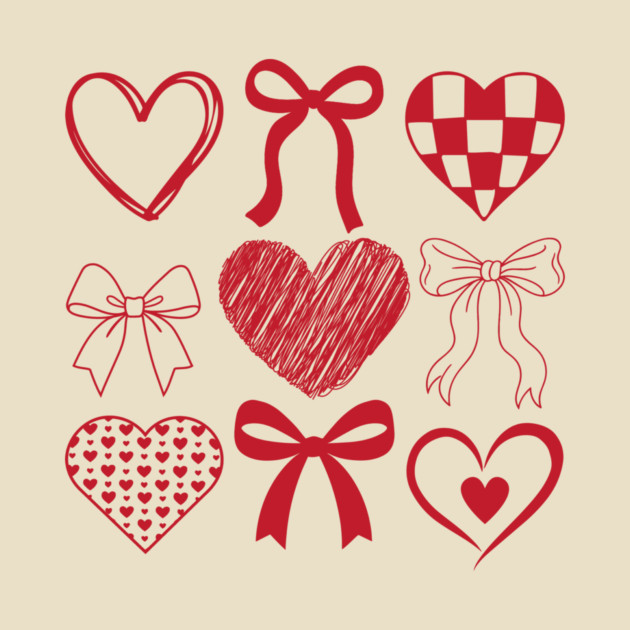 Heart and Bow Valentine's Day by The WYLD Tribe