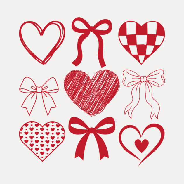 Heart and Bow Valentine's Day by The WYLD Tribe