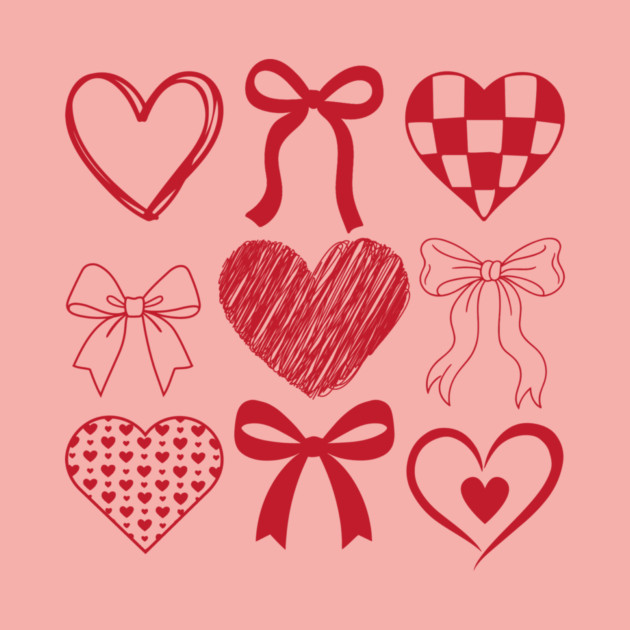 Heart and Bow Valentine's Day by The WYLD Tribe
