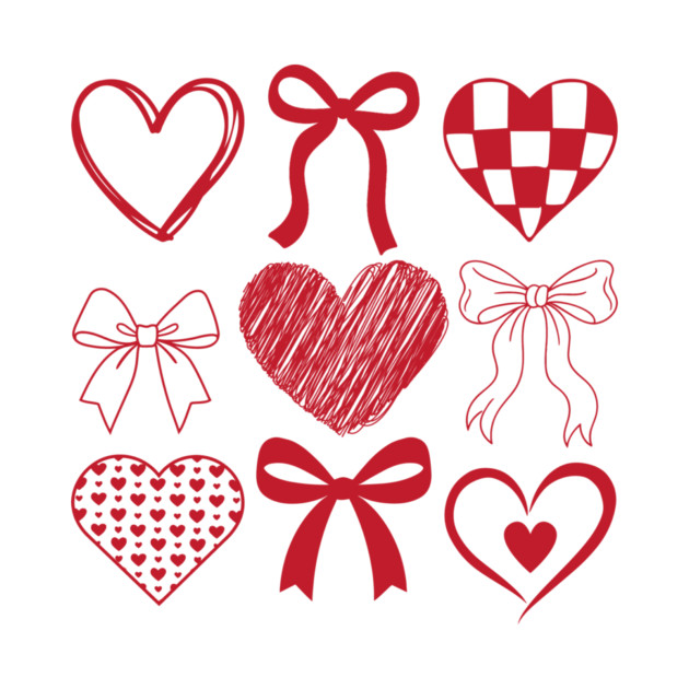 Heart and Bow Valentine's Day by The WYLD Tribe