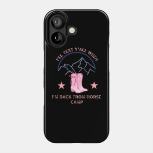 One Beautiful Western Design - Horse Camp Gift Bundle for Teenage Girl - Hat, Socks, Bag, Hoodie, and More Phone Case
