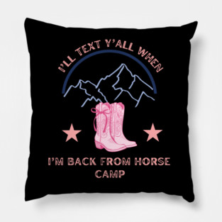 One Beautiful Western Design - Horse Camp Gift Bundle for Teenage Girl - Hat, Socks, Bag, Hoodie, and More Pillow