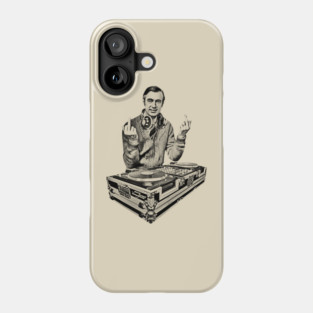 Mr DJ rogers OLd Middle Finger Black Phone Case