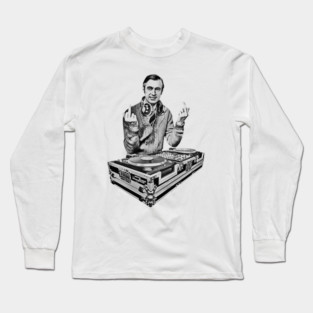 Mr DJ rogers OLd Middle Finger Black Long Sleeve T-Shirt