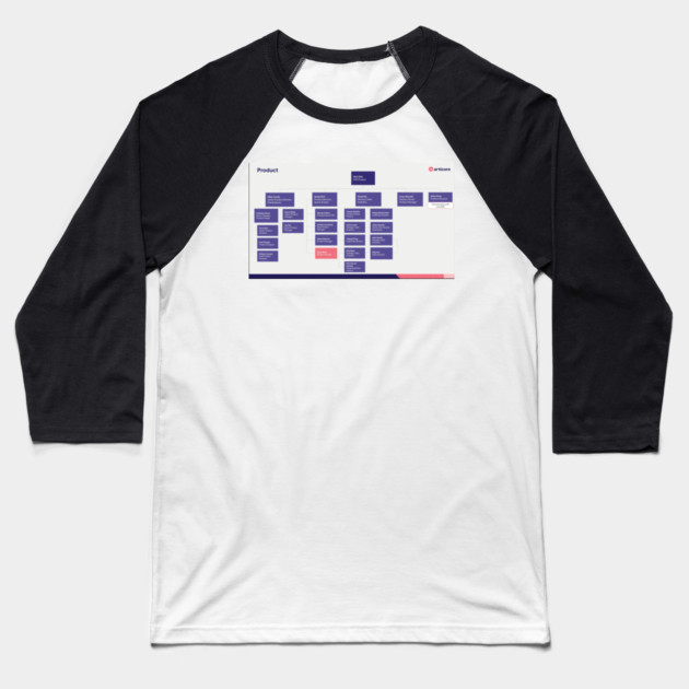 Org Chart Baseball T-Shirt by drewreynoldssss