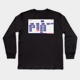 Org Chart Kids Long Sleeve T-Shirt