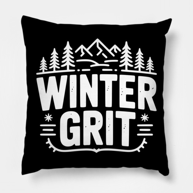 Winter Grit Pillow by Frank Ring