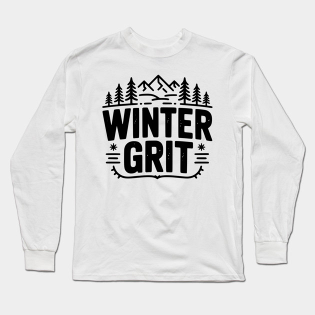 Winter Grit Long Sleeve T-Shirt by Frank Ring