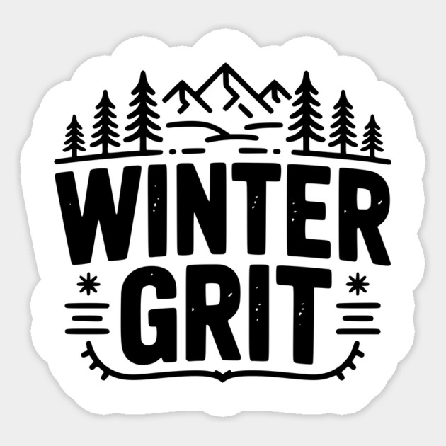 Winter Grit Sticker by Frank Ring