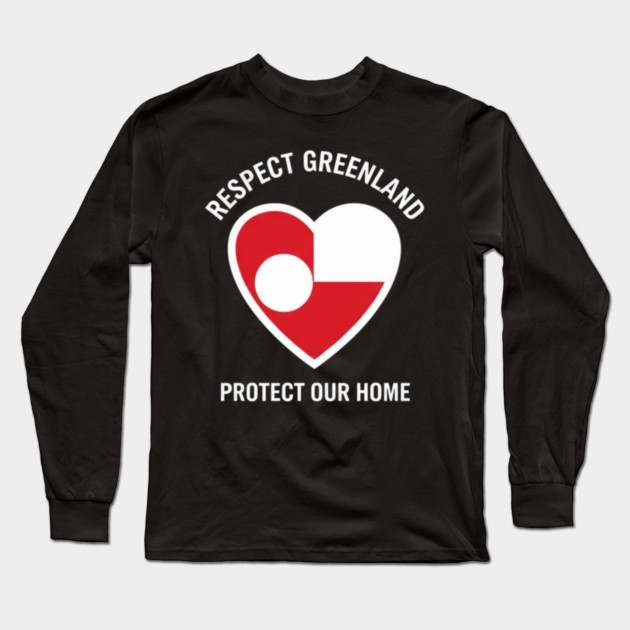 Greenland-Is-Not-For-Sale Long Sleeve T-Shirt by dtr_art